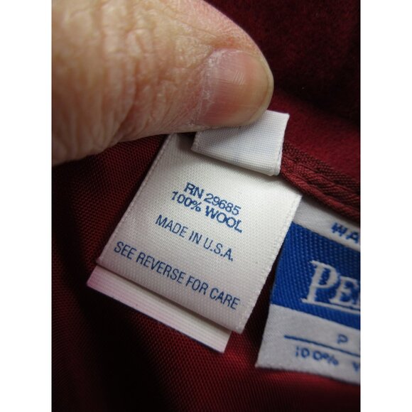 VINTAGE Pendleton Skirt 12 Petites Virgin Wool A-Line Career Slit 90s - Picture 8 of 11